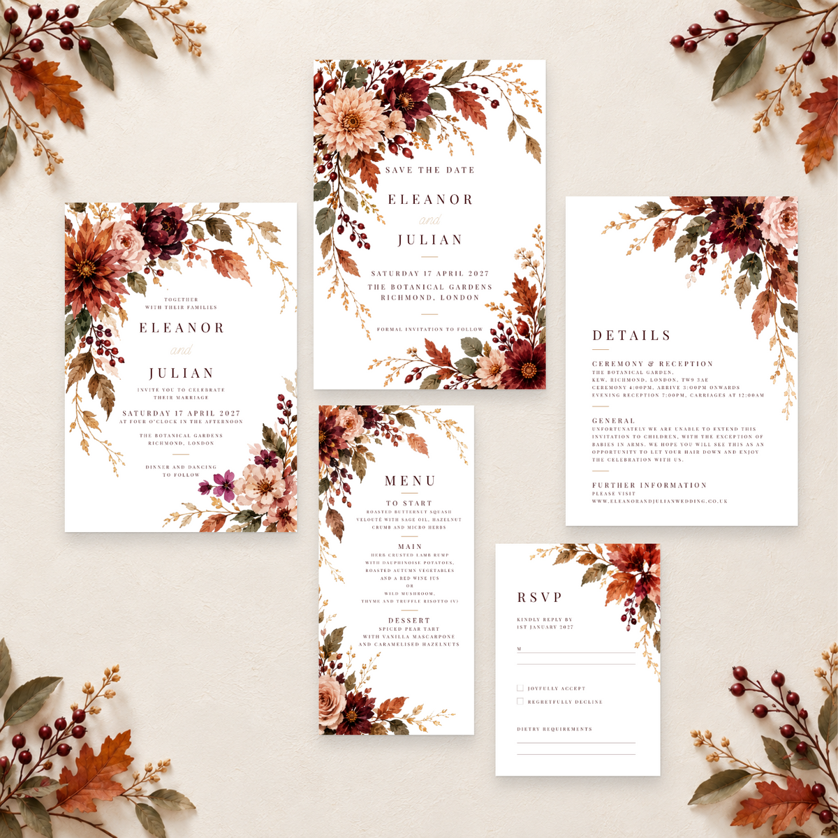 The Autumn Fall Range