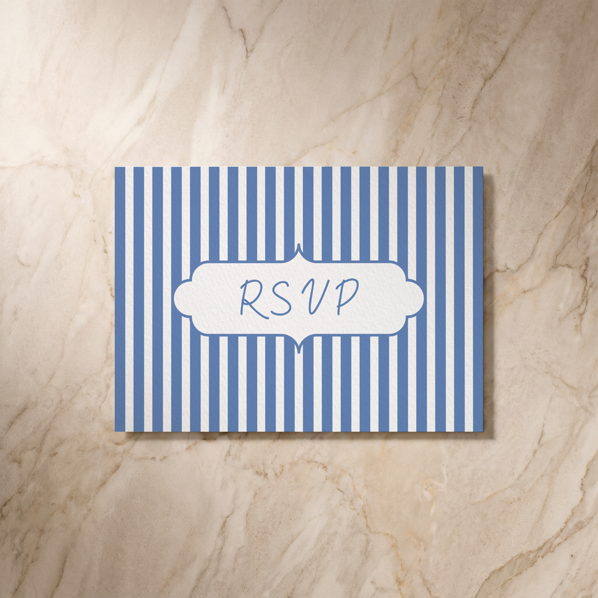 Parlour wedding RSVP card, reverse design, designed and printed in Suffolk