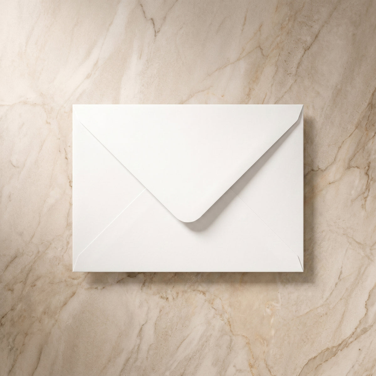 Envelope on a marble surface