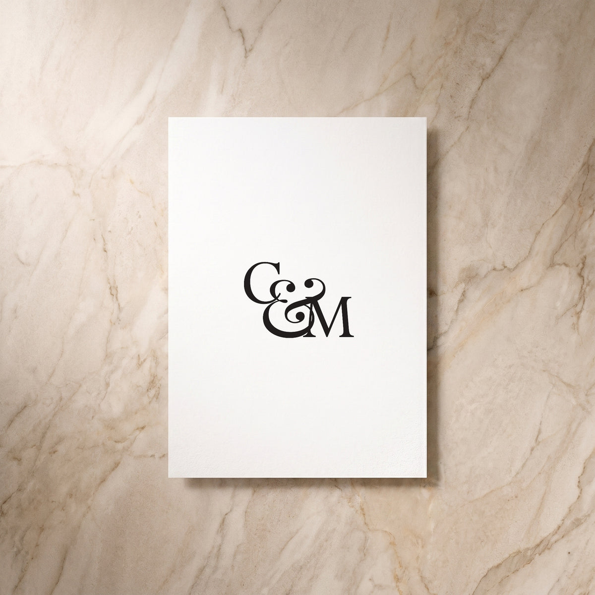 Essential wedding invitation, reverse design, designed and printed in Suffolk