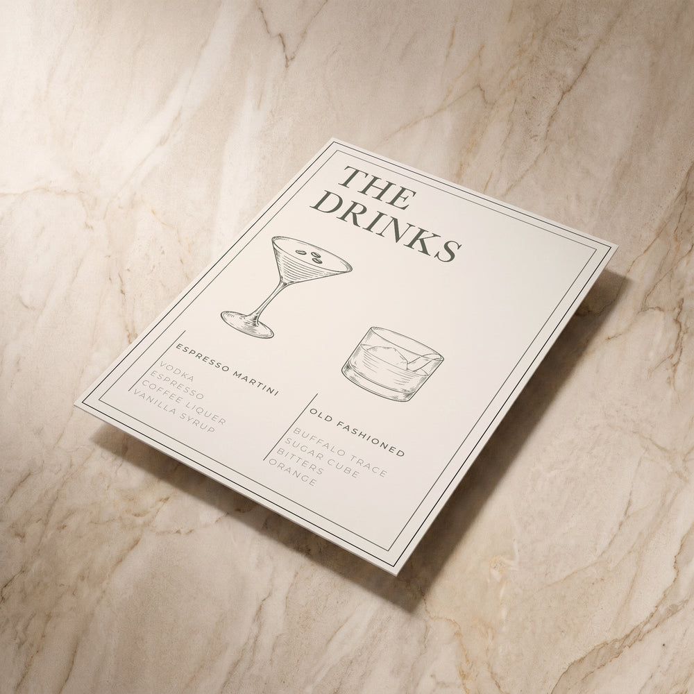 Heritage Drinks List by Gild & Ink – view 2