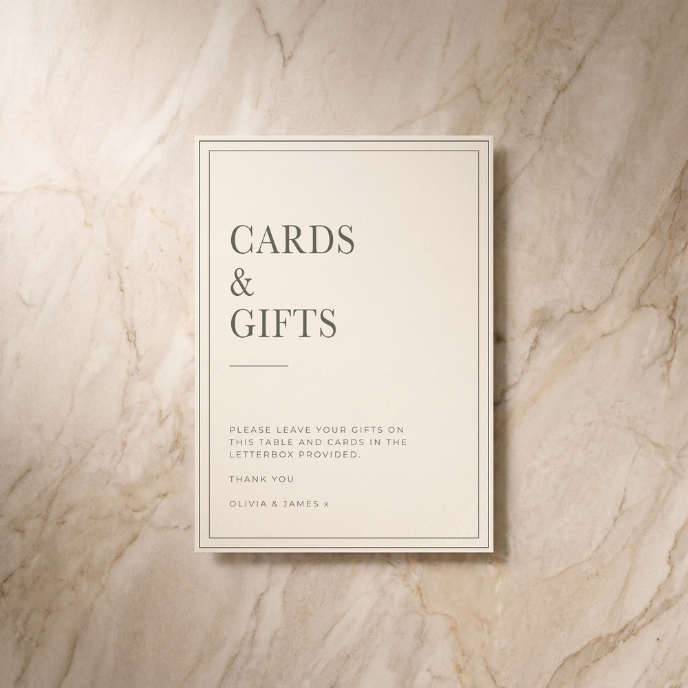 Heritage Table Signage by Gild & Ink – view 3