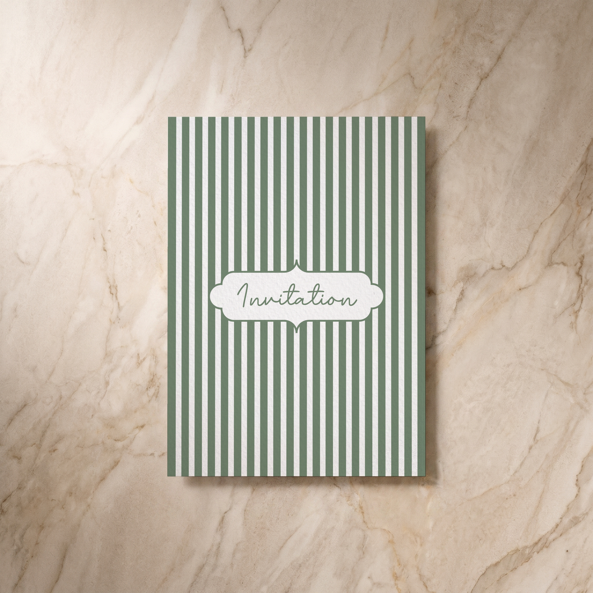 Parlour wedding invitation, reverse design, designed and printed in Suffolk