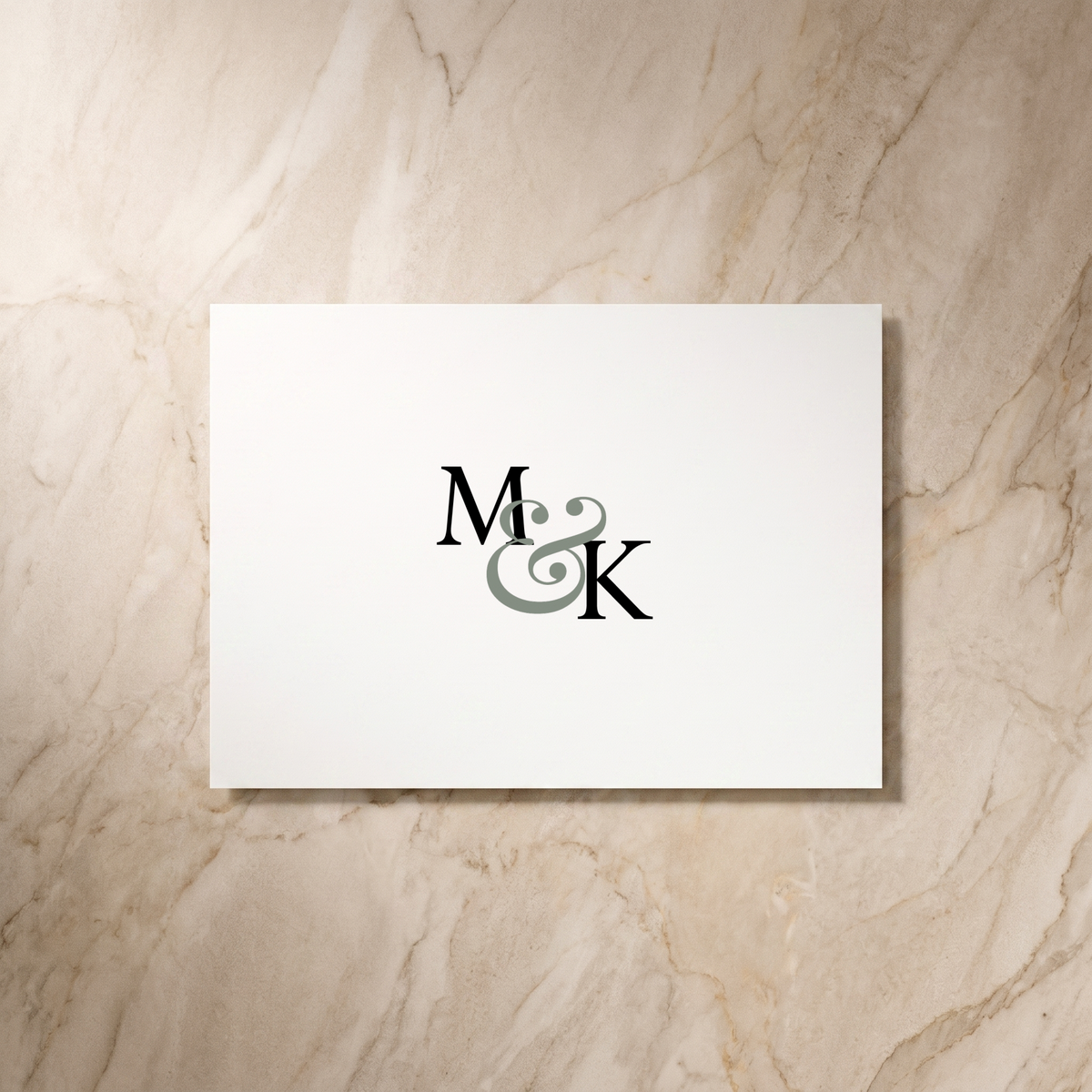 Lines wedding RSVP card, reverse