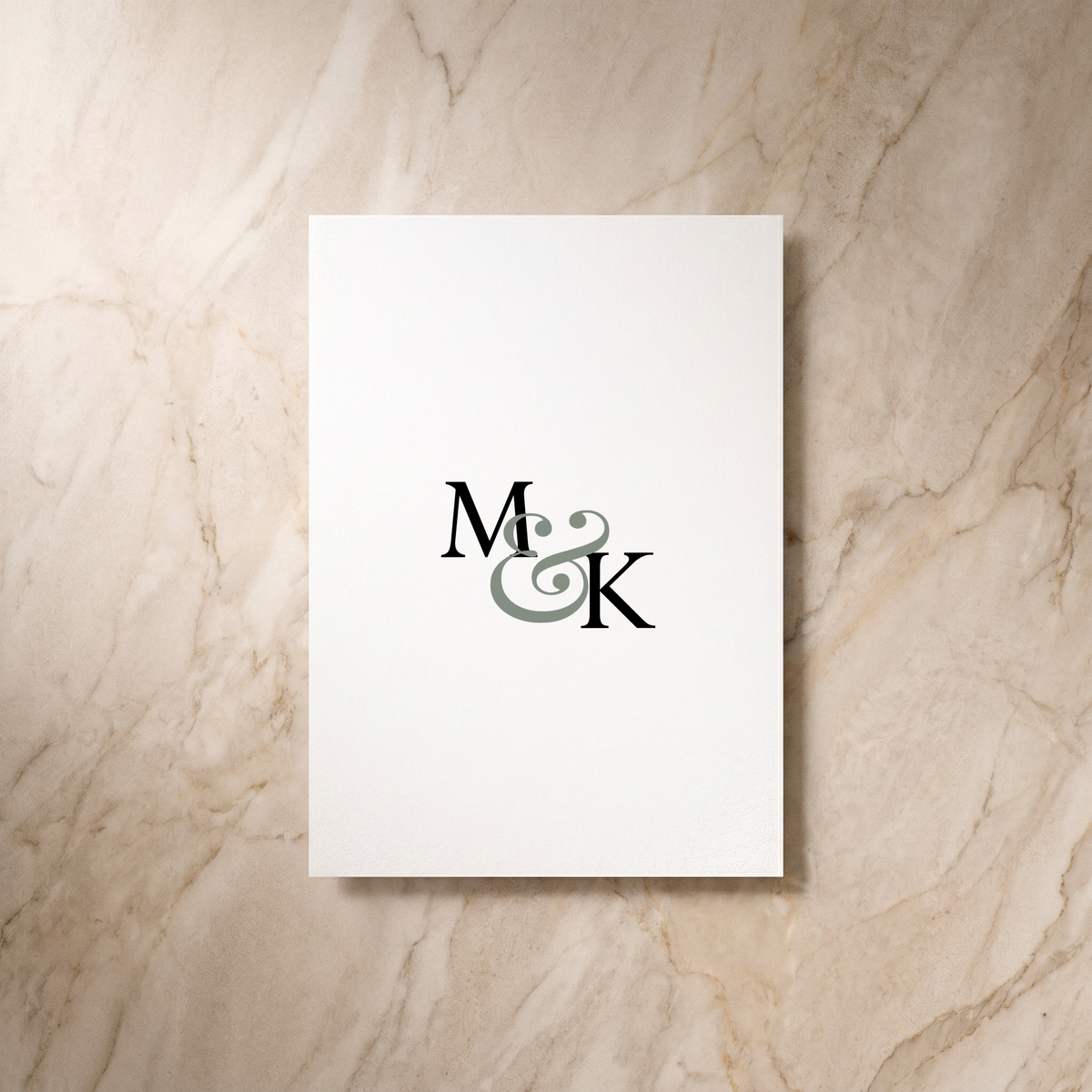 Lines wedding invitation, reverse