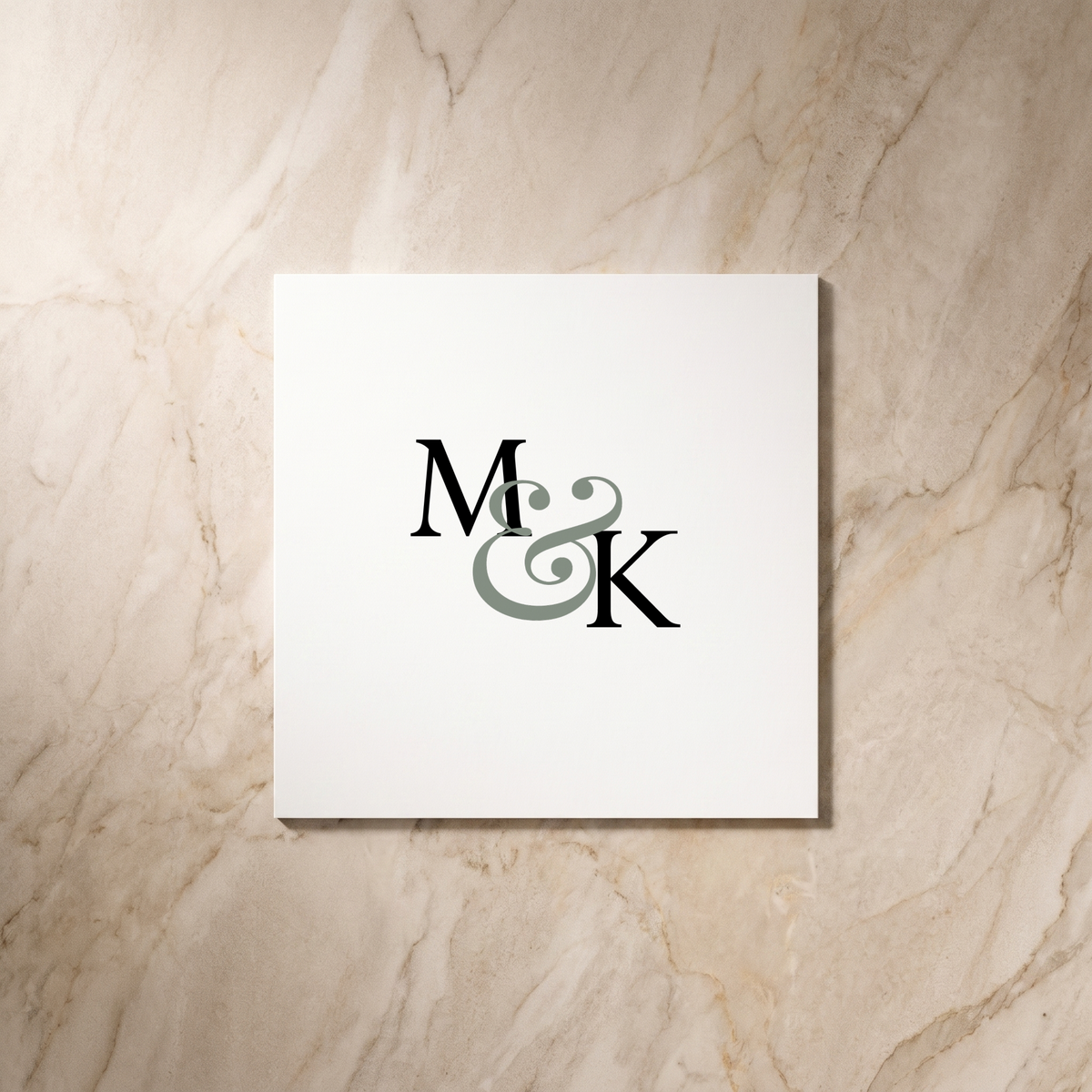 Lines wedding save the date card, reverse
