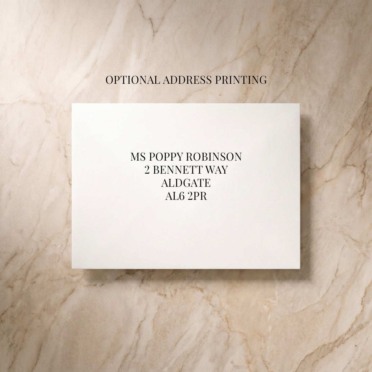 Wedding RSVP card reverse, designed and printed in Suffolk