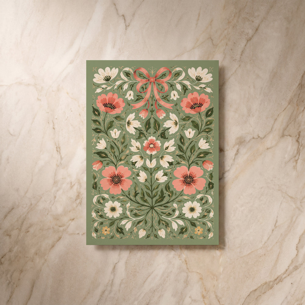 Wild Meadow save the date card, back view